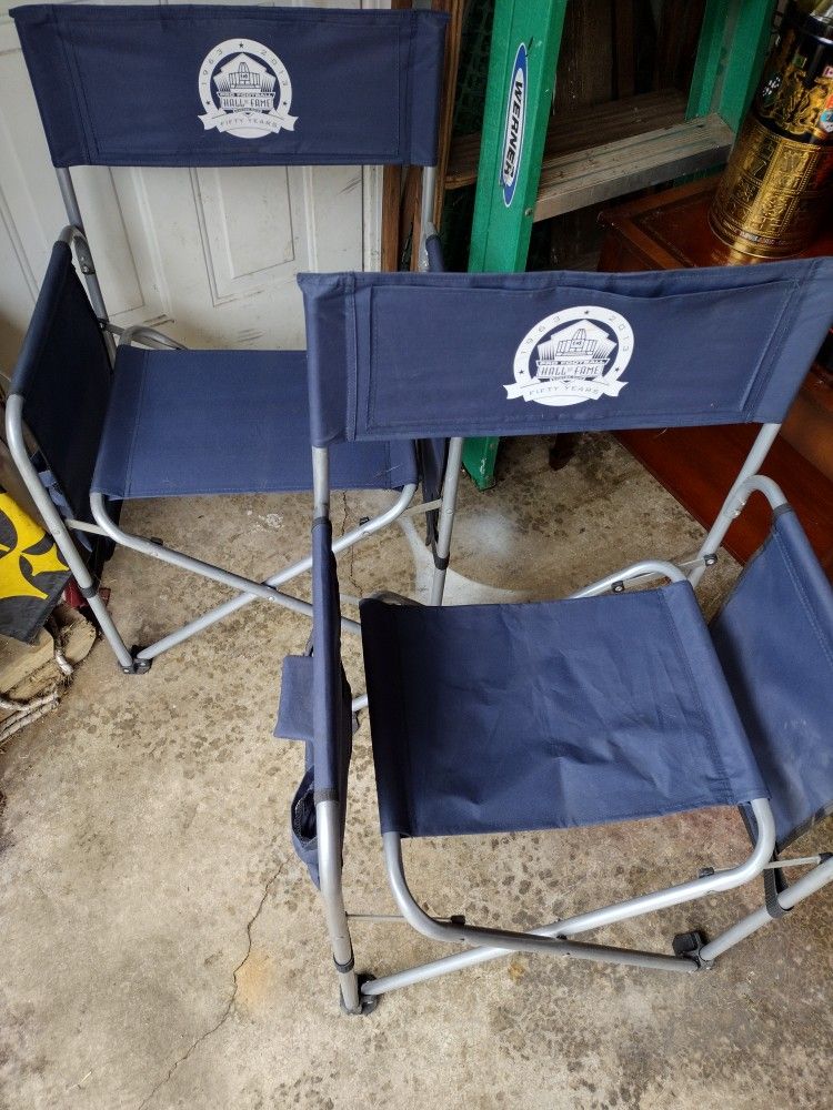 50th Anniversary Pro Football Hall Of Fame Camp Chairs