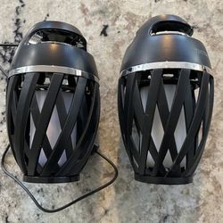 TikiTunes Portable Bluetooth 5.0 Indoor/Outdoor Wireless Speakers (x2), LED Torch