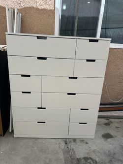 White ikea nordli dresser