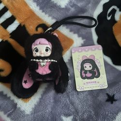Kika Goods Nommi Baby Sweetheart Bunny Keychain Plush 
