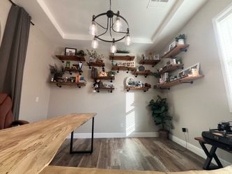 Live edge desk/shelves
