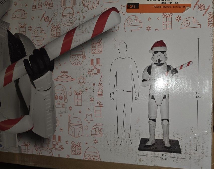 6 Foot Animated Storm Trooper Star Wars NEW
