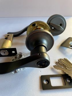 Brushed Bronze Levered Combination Door Lock