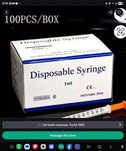 Disposable Syringes 1ml – Box of 100