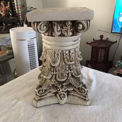 ornate plaster pedestal