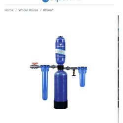 Rhino whole home water filtration system
