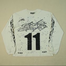 Black And White Hellstar Long sleeve Shirt