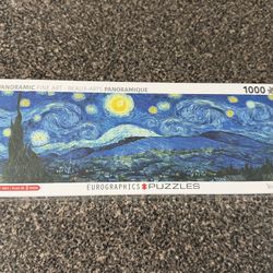 Eurographics 1000 Piece Panoramic Puzzle Van Gogh Starry Night 