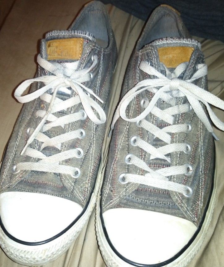 Newer Converse All Star Low Top Plaid Size 12