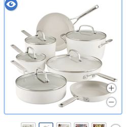 Kitchenaid 12pc Ceramic Nonstick Set (7 Pots & Pans 5 Lids) #2