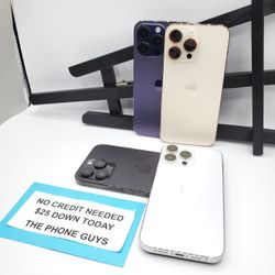 Apple iPhone 14 Pro Max - $1 Down To Take Home Today Pay The Rest Later