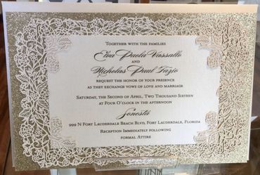 $6 ea . Lasercut invitations