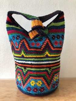 Handmade crocheted bag