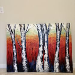 Woodland Sunset No Frame (Canvas), 47 3/4” x 35 1/2”