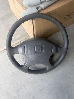 Steering Wheel Complete for 96-00 Honda Civic w/ Clock Spring OEM Genuine
