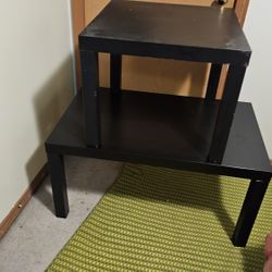 Black Wooden Tables – Small & Large