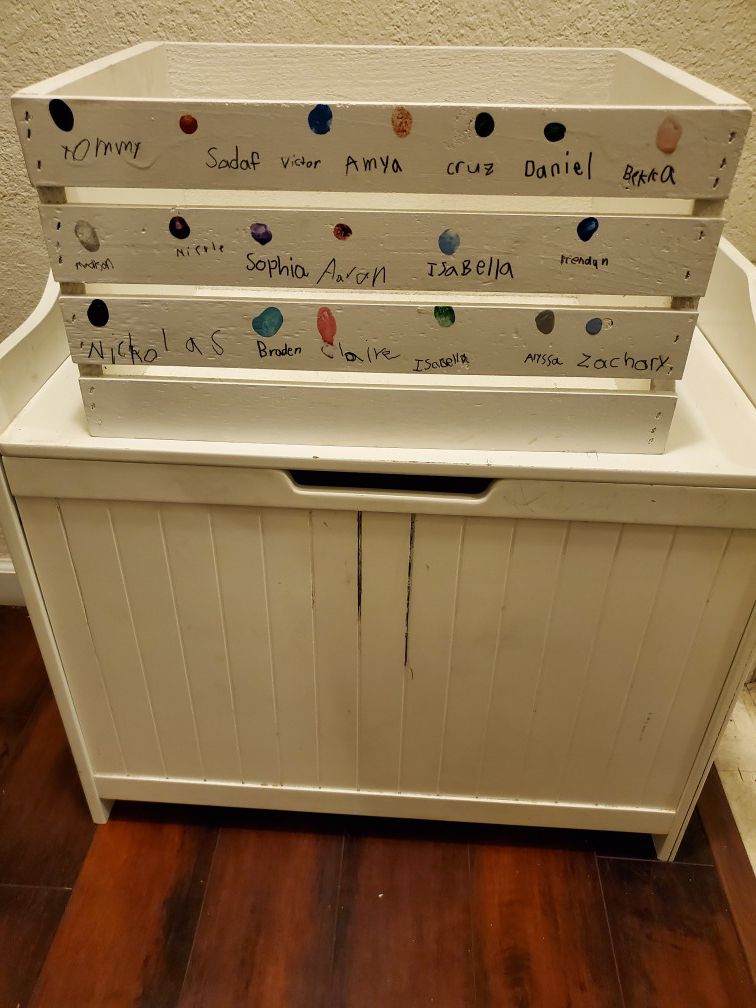 Toy chest both for $25.. can use a paint job.