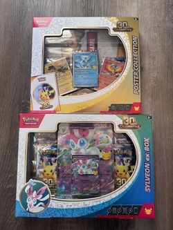 Pokémon TCG 30th Celebration Box Set – Poster Collection & Sylveon ex