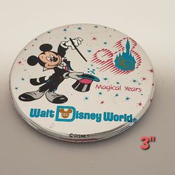 Walt Disney World 20 Magical Years Pin Back Souvenir Pin.