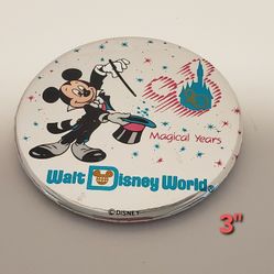 Walt Disney World 20 Magical Years Pin Back Souvenir Pin.