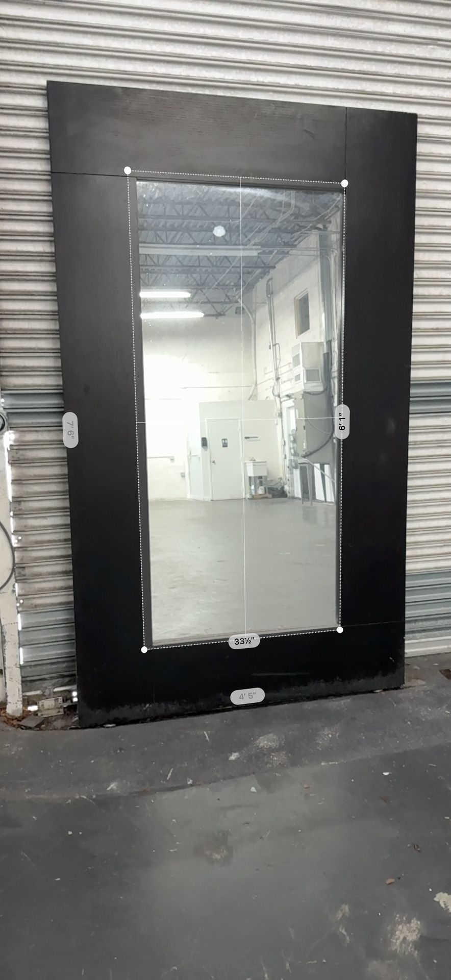 Oversized Modern Wall Mirror – 4.5ft x 7.6ft with Black Frame