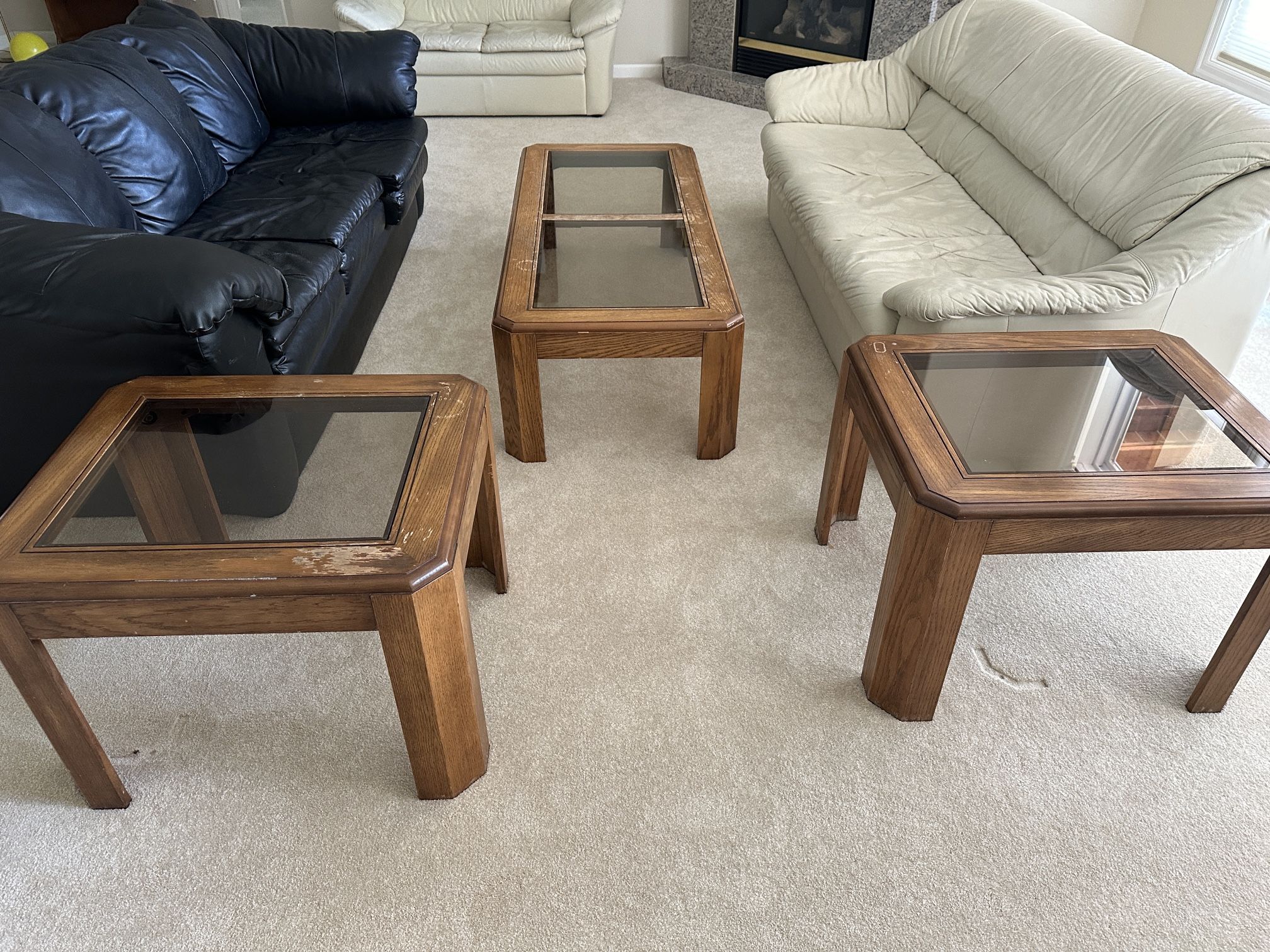 Coffee Table And Two Side Tables