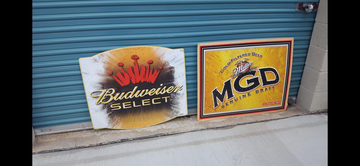 Metal Beer Signs Man Cave Garage Make Offer