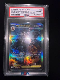 Mega Charizard X EX PSA 10 Special Illustration Rare Pokemon Card