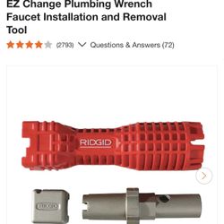 RIDGID EZ Change Plumbing Wrench Faucet Installation and Removal Tool