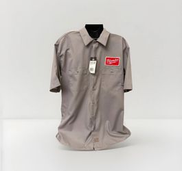 Gray Milwaukee Electric  tool short-sleeve work shirt - Dickies - (L)