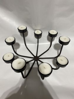  Bronze Metal Large Tea light Candle Holder Centerpiece