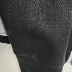 Kerr men's black leather chaps