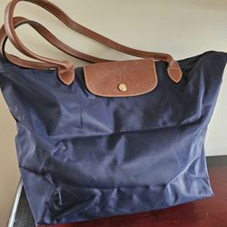 Longchamp Shoulder Tote Bag - Marine Blue