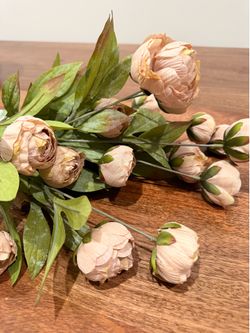 Peony faux stems