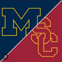USC Trojans vs Michigan Wolverine Premium football (2 tickets)