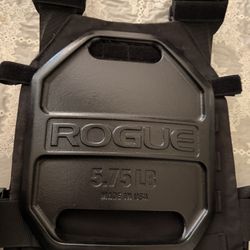 Weighted Vest / Rogue Plate Carrier w Plates – Excellent Condition