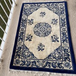 Oriental Old Chinese Rug 4 X 6 Feet