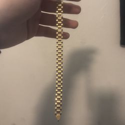 10k Gold Rolex Bracelet Real Gold 13grams Read Description 