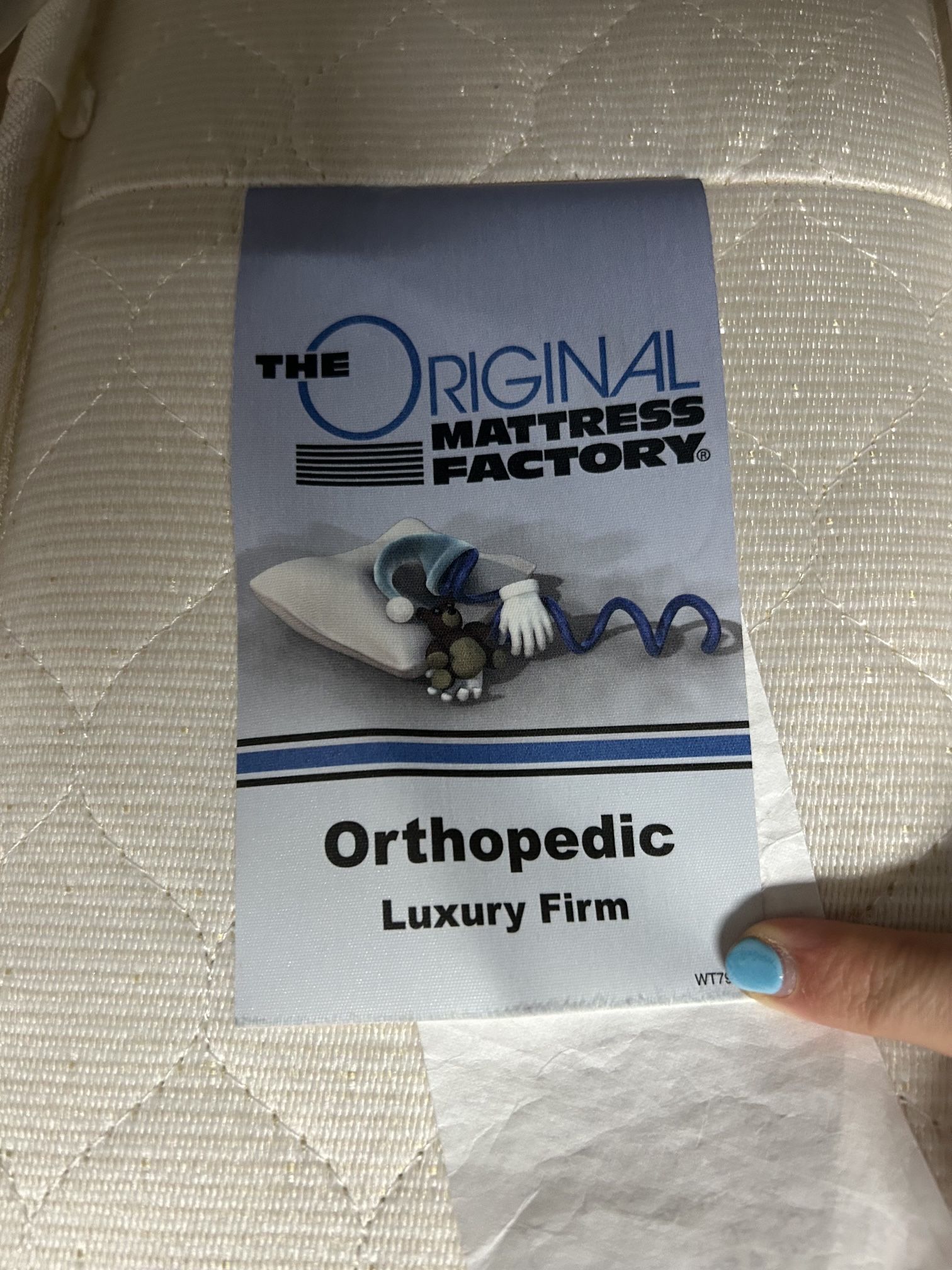 Reduced! Original Mattress Factory "Luxury Firm" Mattress (Queen)
