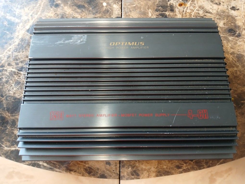 Optimus High Power Stereo Amp Amplifier 150 Watt 4 Channel MOSFET Power Supply
Elevate your audio experience with the Optimus High Power Stereo Amp A