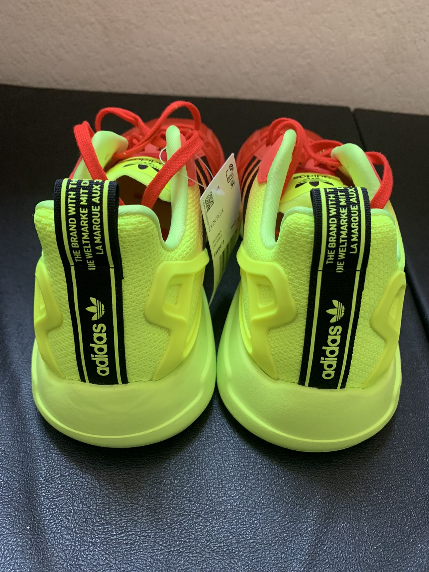 🔥🔥 Adidas ZX Is 2K 4D Flux Solar Yellow Neon Red