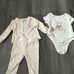 baby disney onesie, pants, & shirt set 6-9 months 