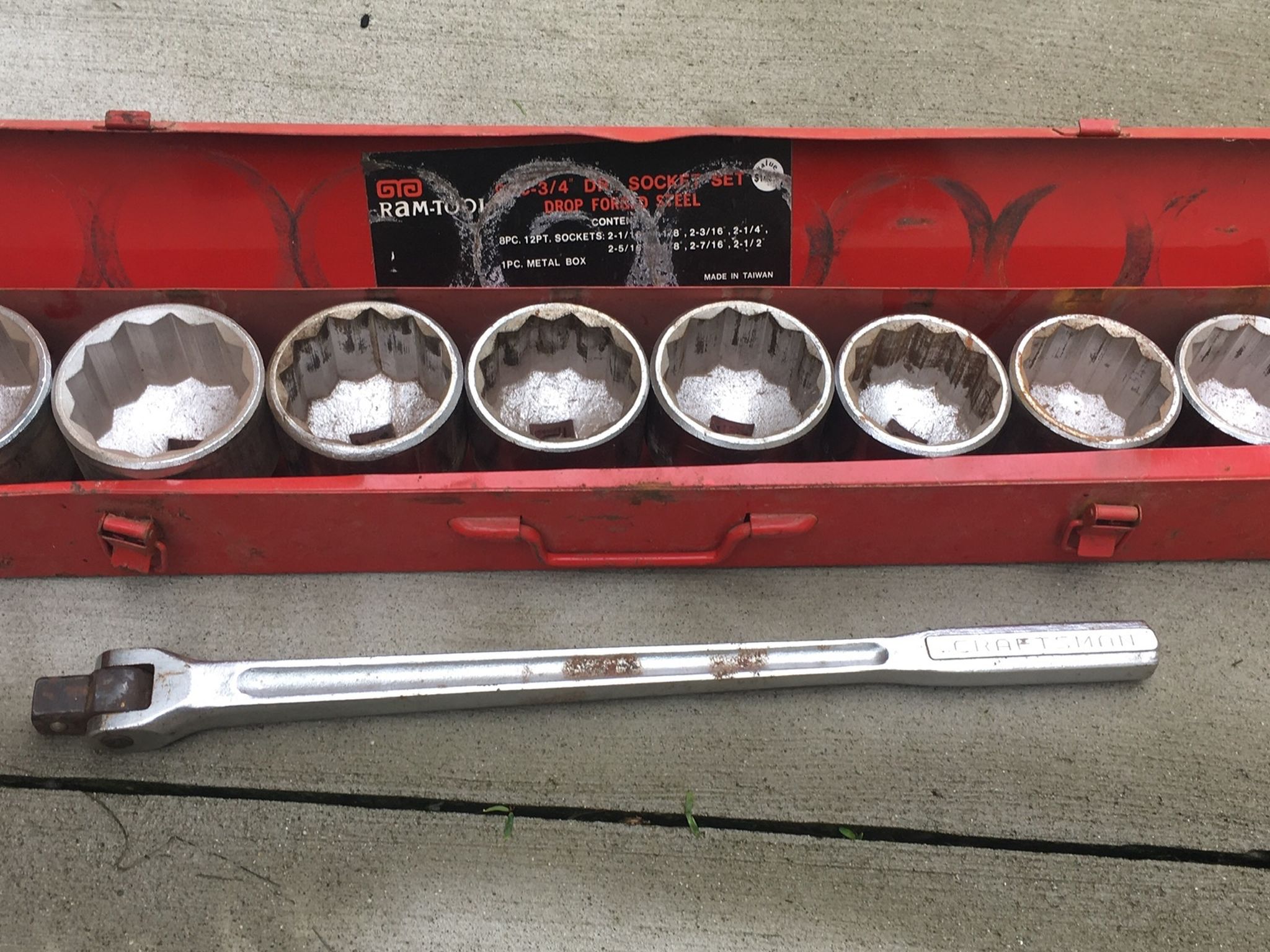 3/4” socket set