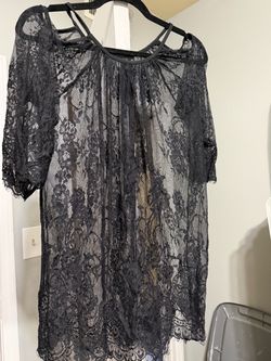 Black lace shirt