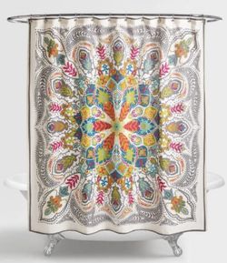 World Market Medallion Shower Curtain