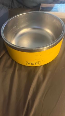 Yeti yellow dog water bowl
