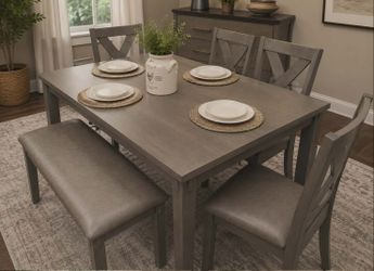 New 6pc dining table set