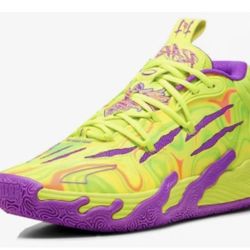 🔥 PUMA LaMelo Ball MB.03 Spark Basketball Shoes – Yellow Cosmic Slime – New🔥