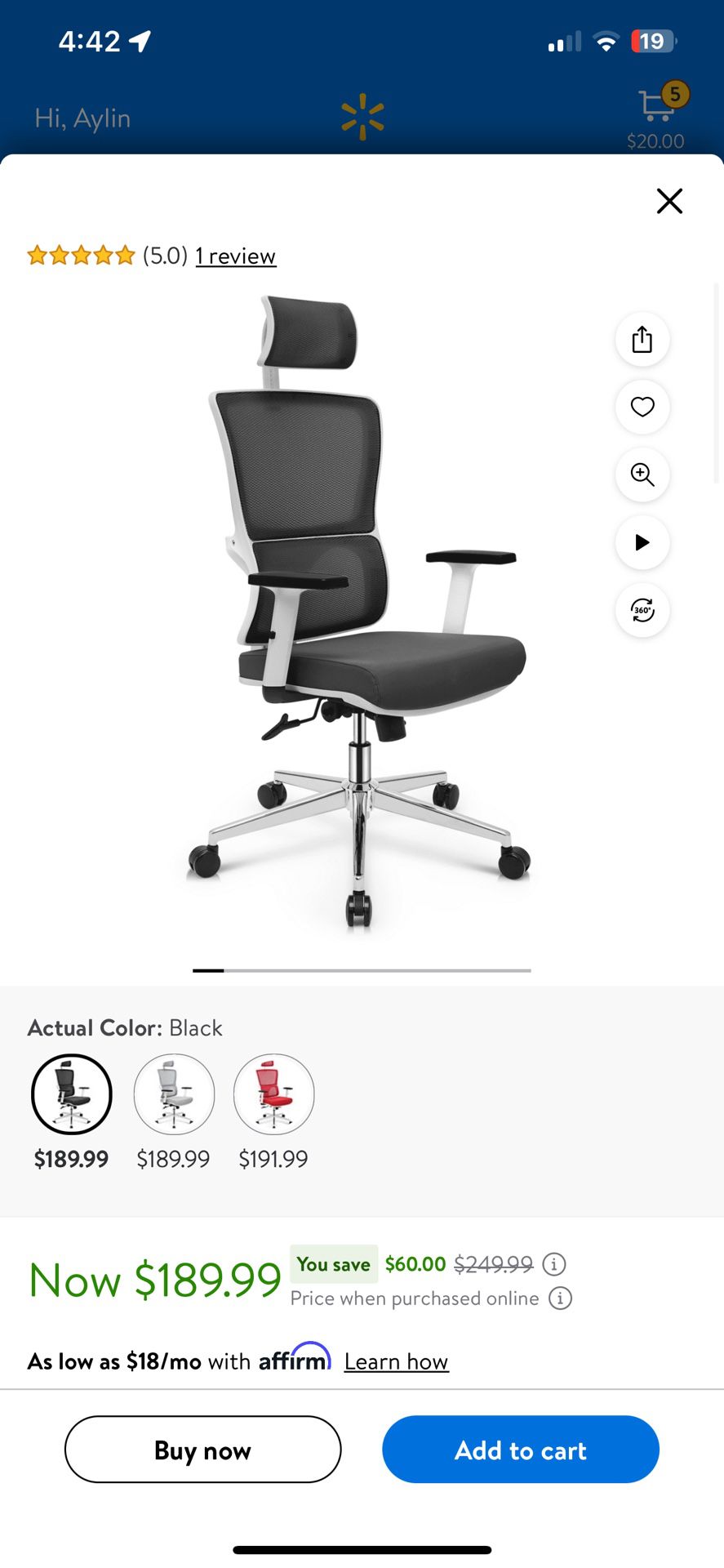 NEW OFFICE CHAIR 