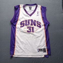 Embroidered Shawn Marion Size XL Reebok White Phoenix Suns NBA Jersey